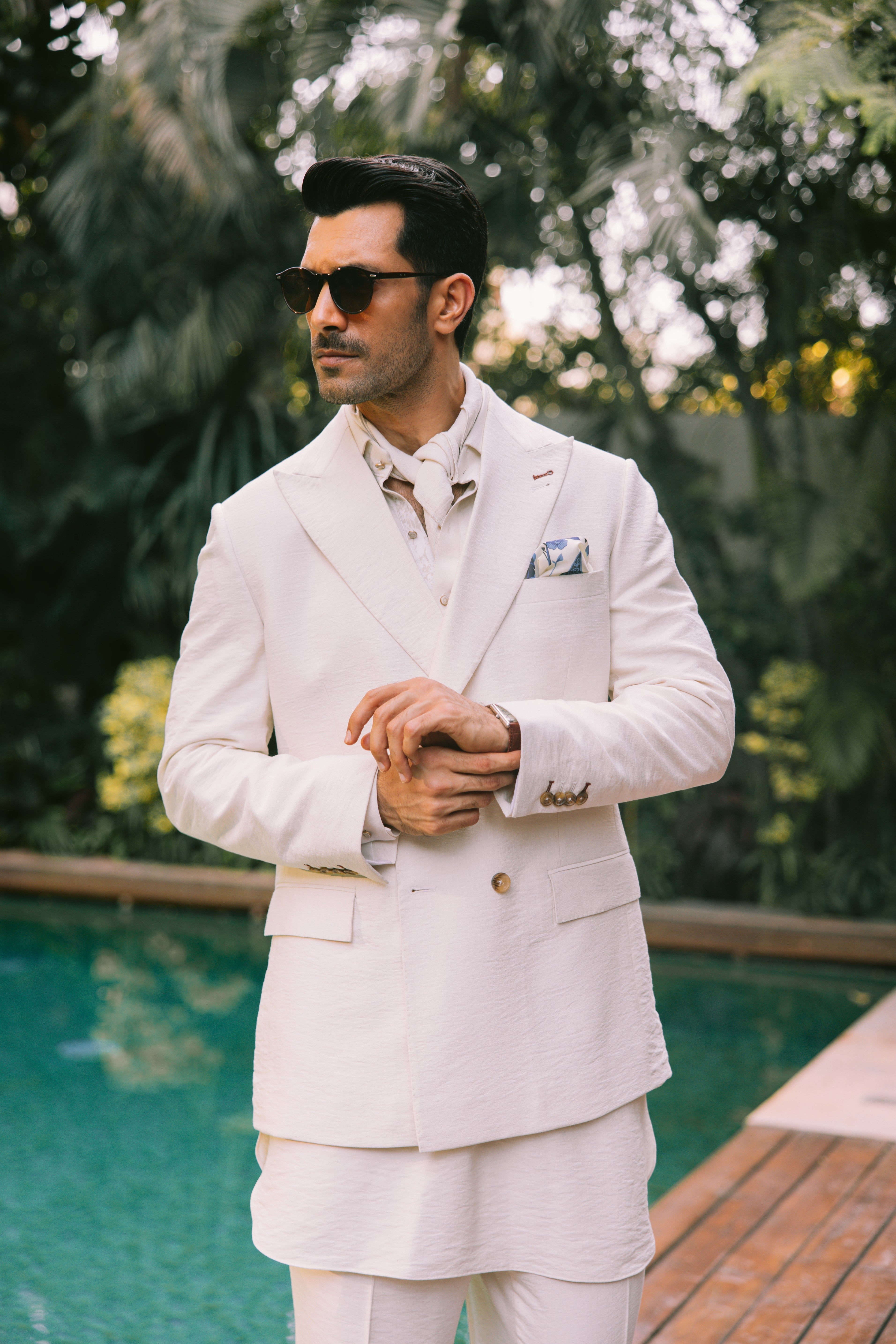 IVORY LINEN KURTA PAJAMA