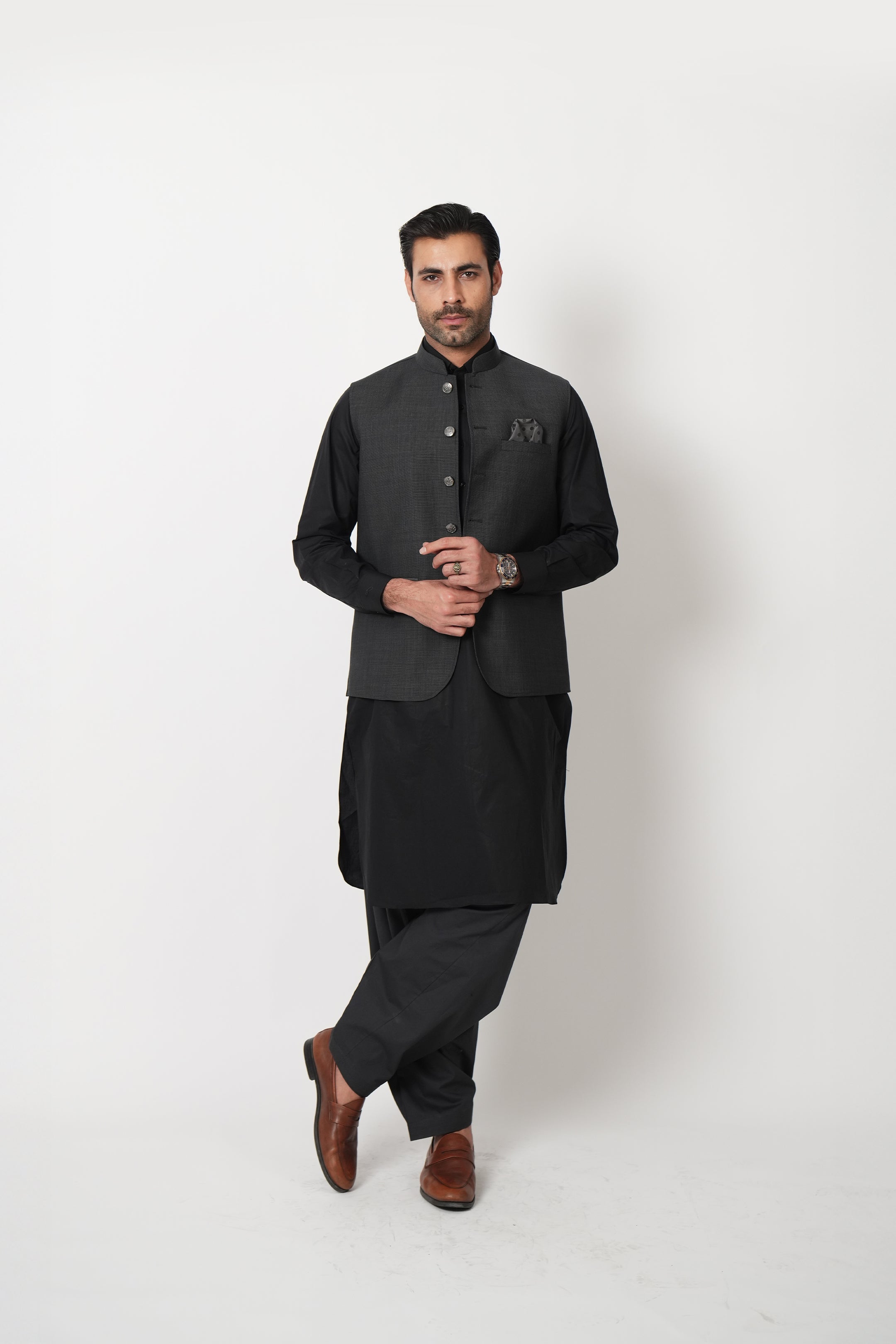 Charcoal Grey waistcoat