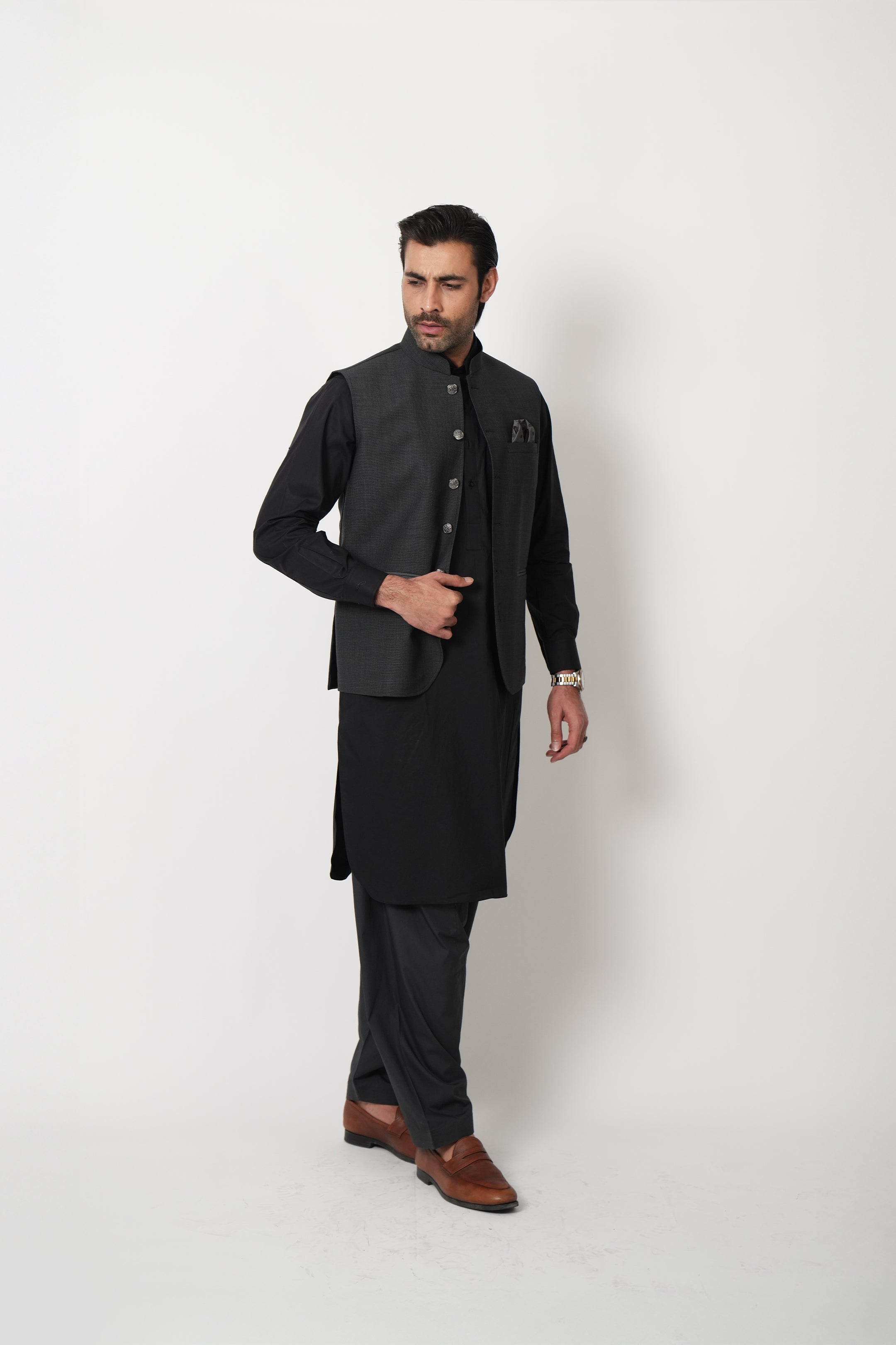 Charcoal Grey waistcoat