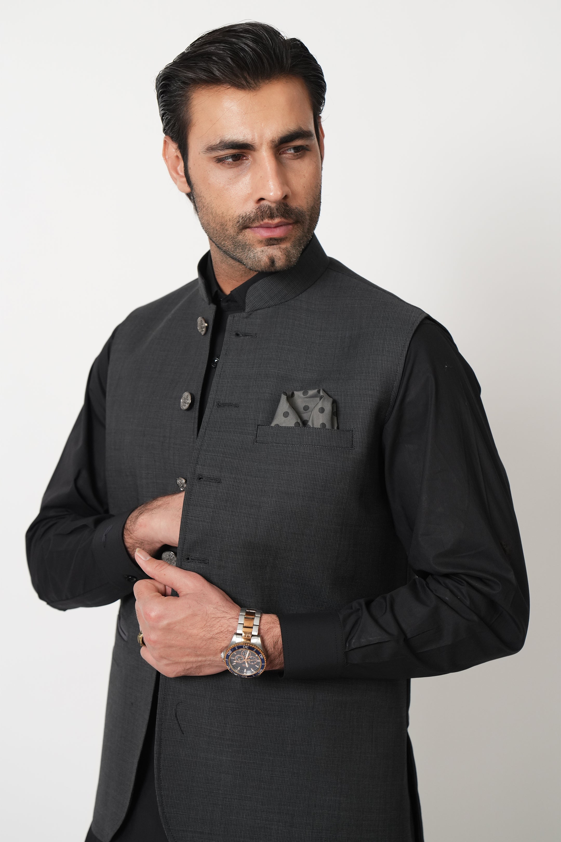 Charcoal Grey waistcoat