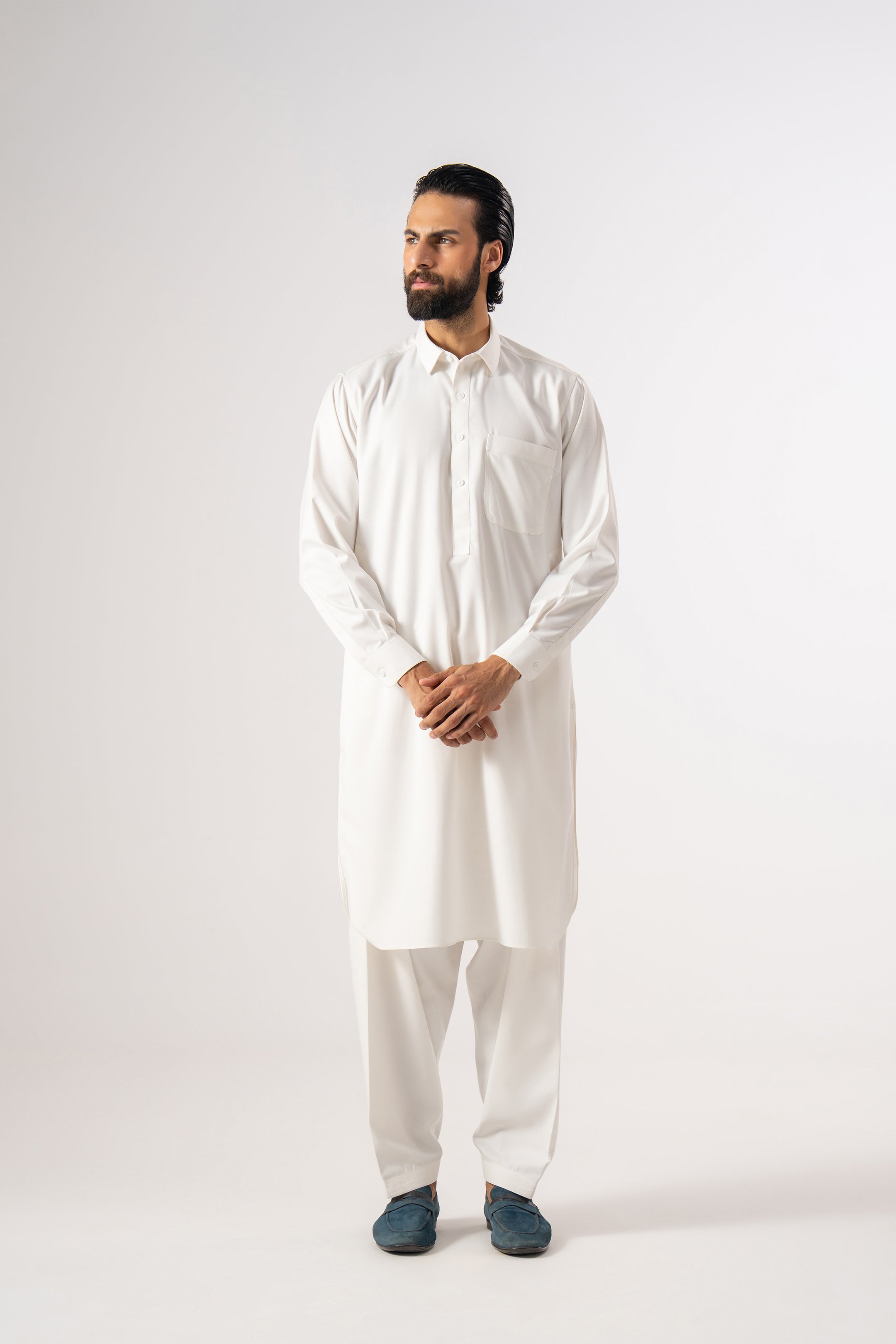 White Shalwar Kameez