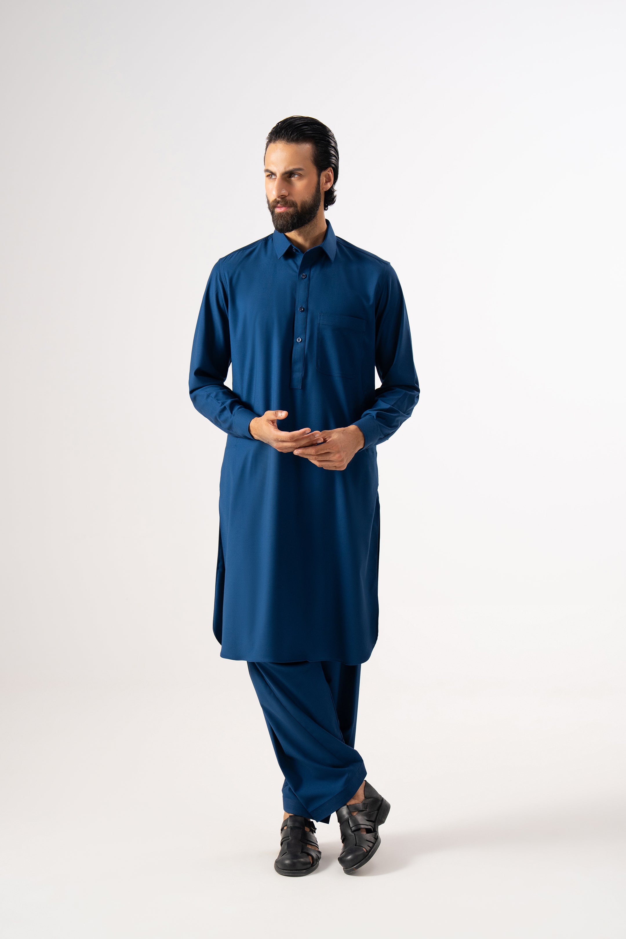 Midnight Blue Shalwar Kameez