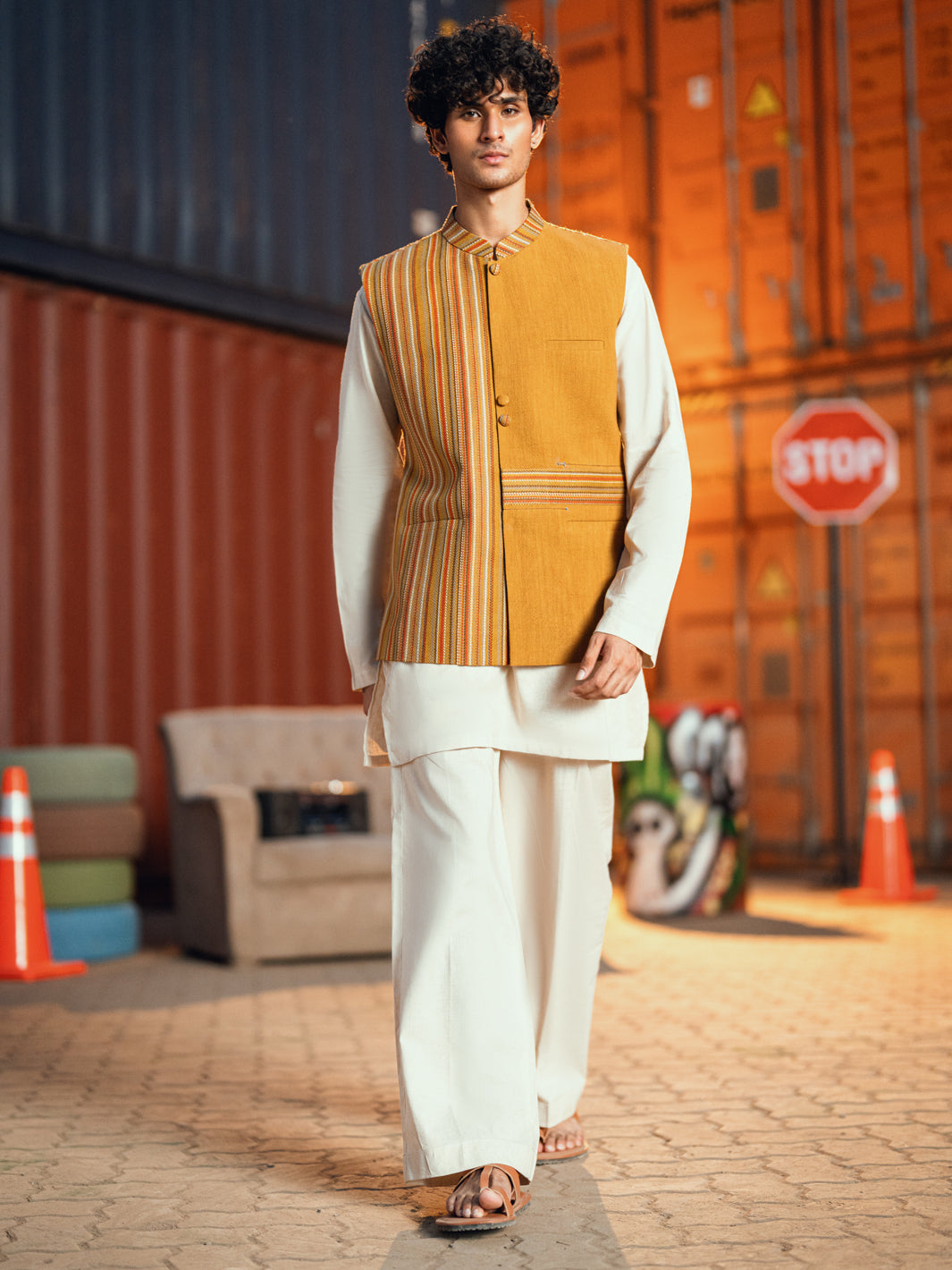 Mustard Formal Waistcoat - AL-WC-493
