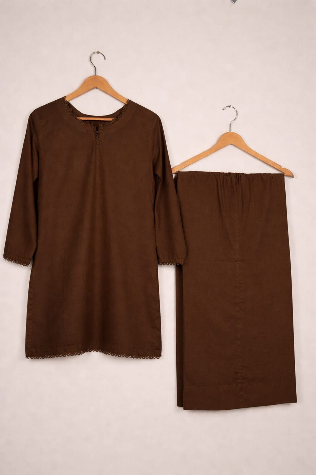 2 Piece Plain Lawn Suit