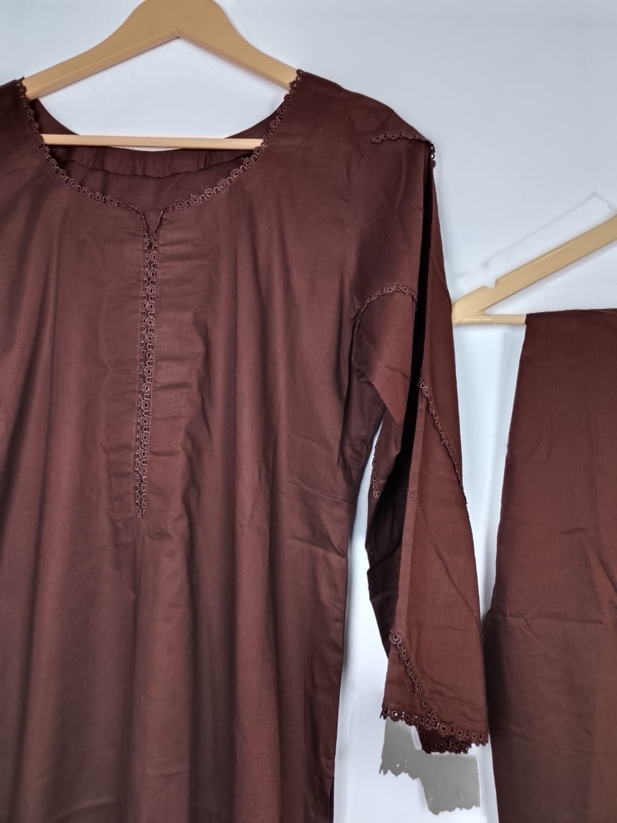 2 Piece Plain Lawn Suit