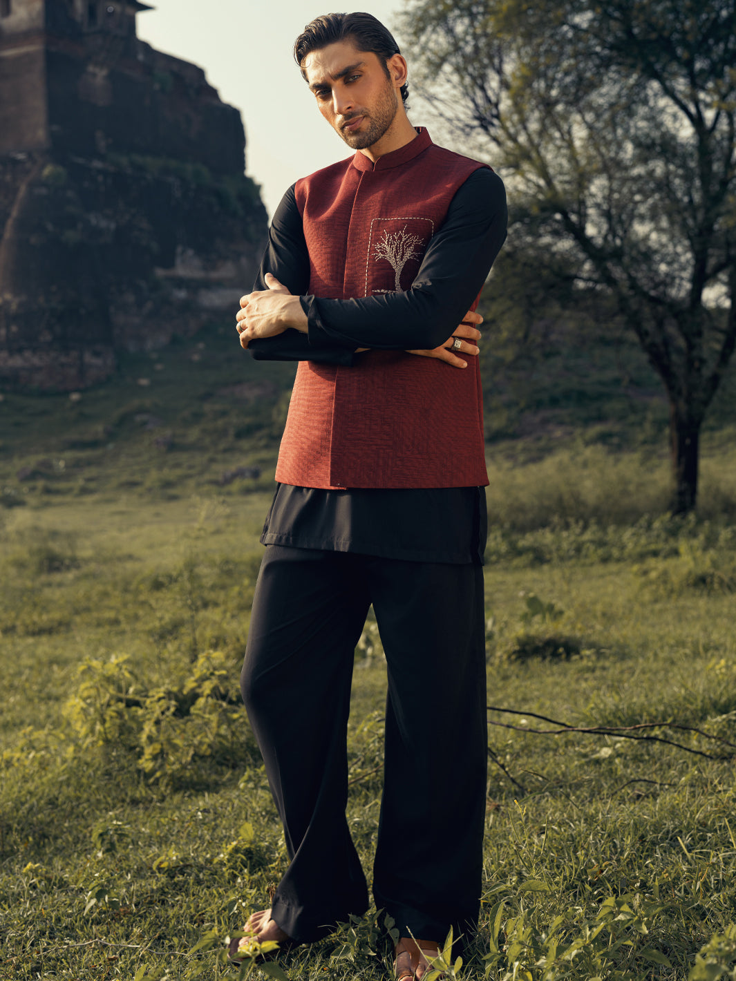 Red Waistcoat - AL-WC-596B