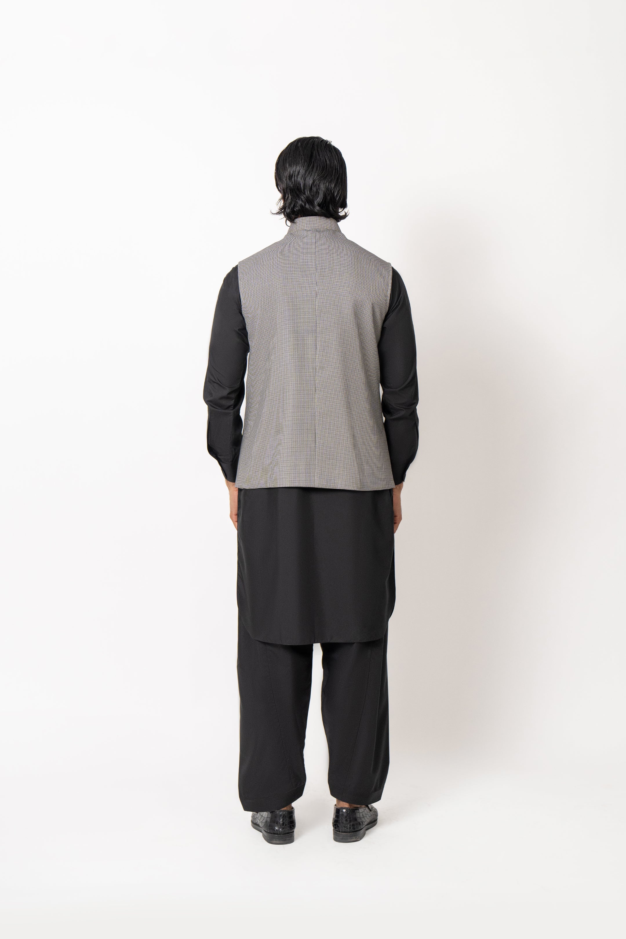 Grey Check waistcoat