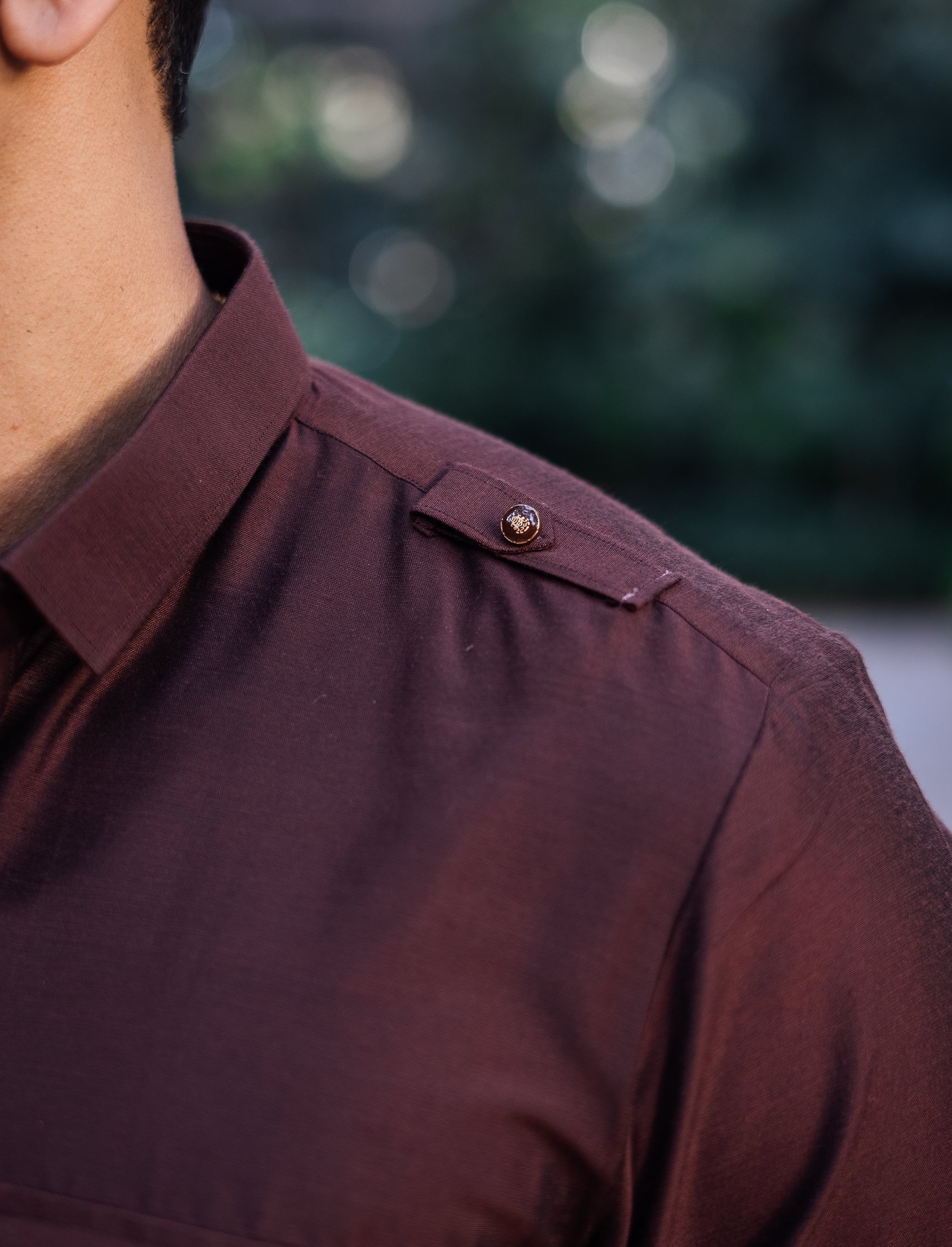 BROWN COTTON SILK KURTA PAJAMA