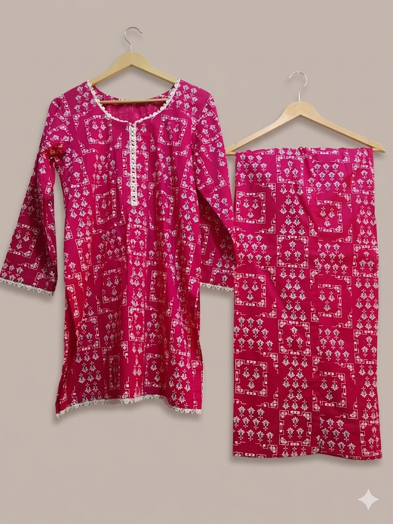 2pc Digital Lawn Print Shirt And Trouser