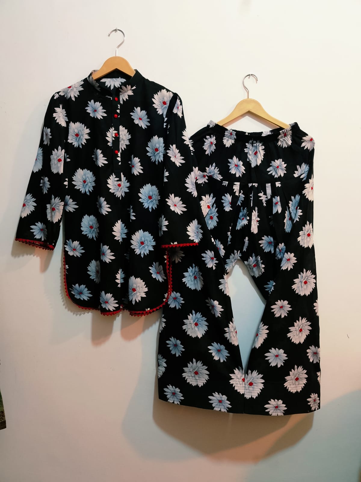 2pc Digital Print Shirt With Farshi Shalwar