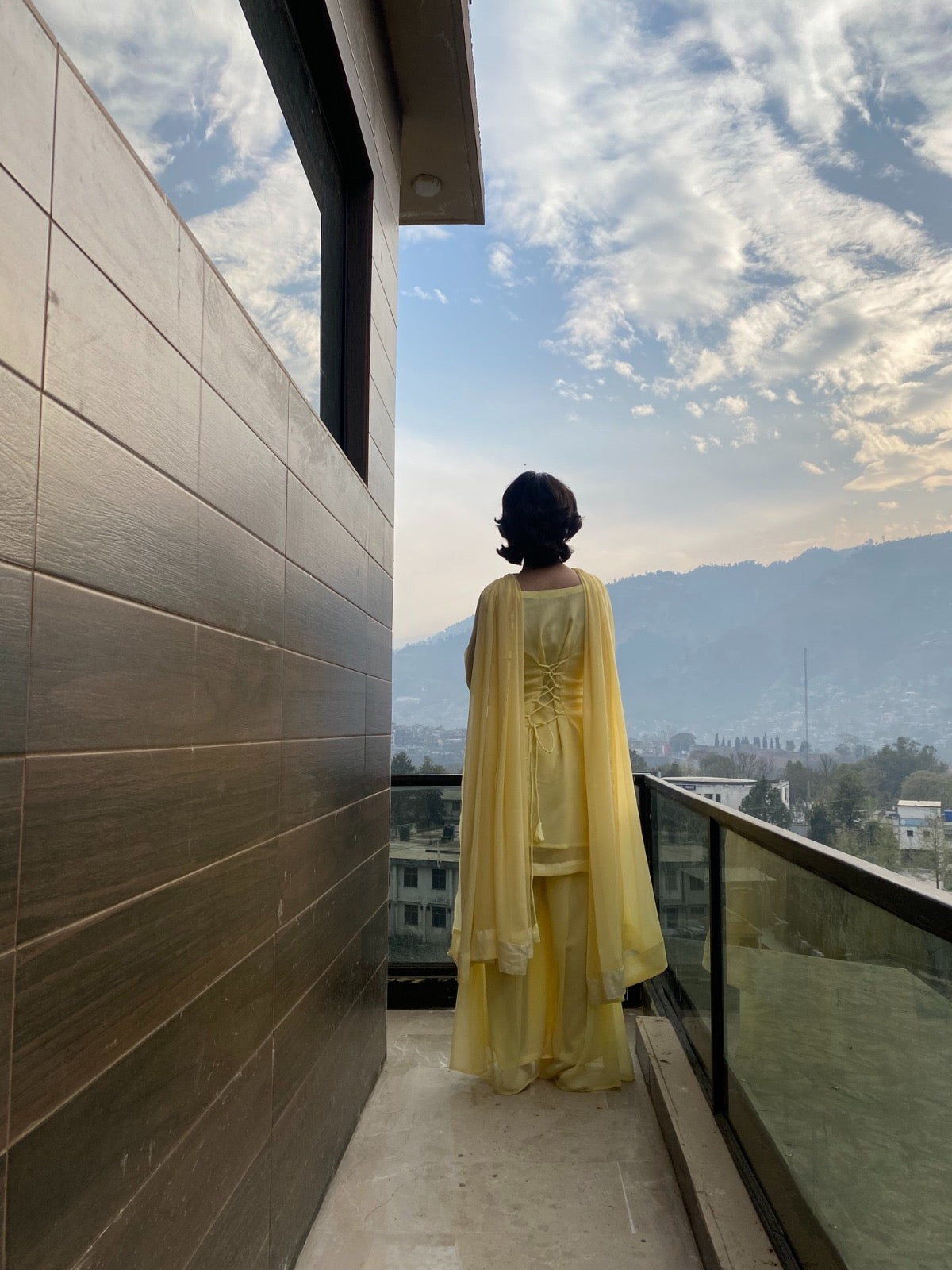 Blended Pure Chiffon Dress 3pc