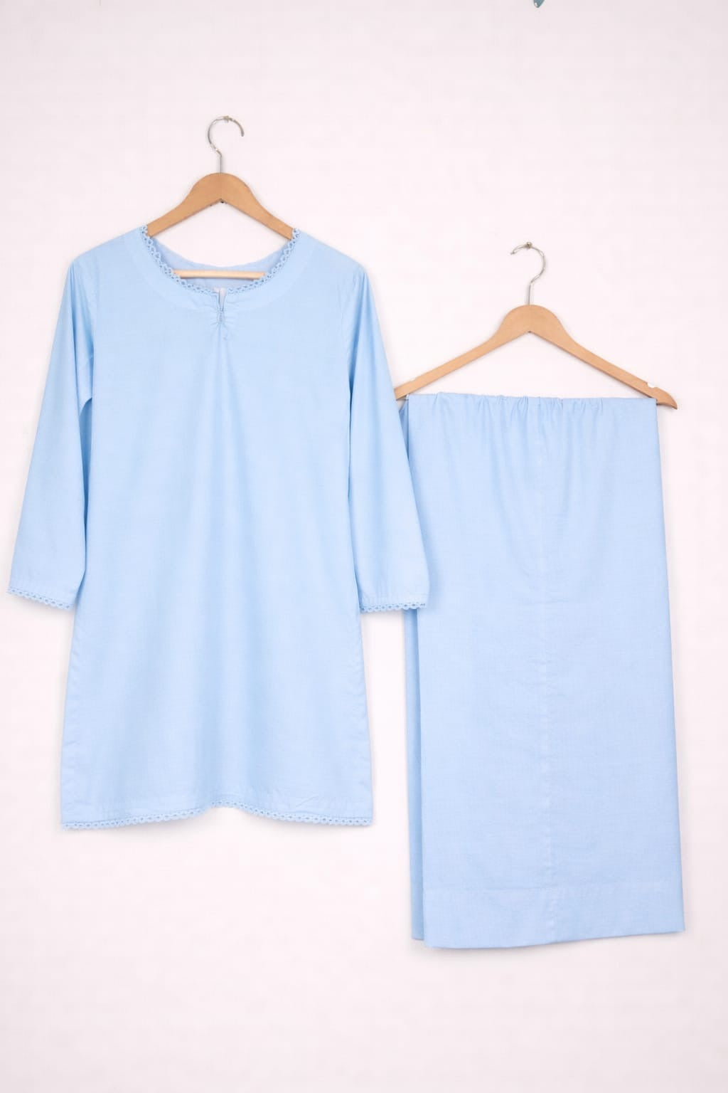 2 Piece Plain Lawn Suit